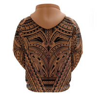 Polynesian Tattoo Inspired Cosplay Costume Zip Hoodie Tribal Warrior - Polynesian Pride