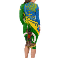 malampa-day-long-sleeve-bodycon-dress-sand-drawing-vanuatuan-pattern