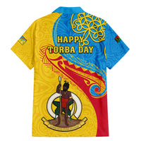 torba-day-family-matching-mermaid-dress-and-hawaiian-shirt-sand-drawing-vanuatuan-pattern