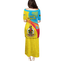 Torba Day Puletasi Sand Drawing Vanuatuan Pattern LT05 - Polynesian Pride