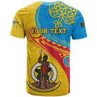 Personalized Torba Day T Shirt Sand Drawing Vanuatuan Pattern LT05 - Polynesian Pride