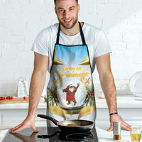 Fiji Christmas Apron Snow Globe With Fijian Santa LT05