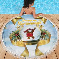 Fiji Christmas Beach Blanket Snow Globe With Fijian Santa LT05