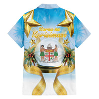 Fiji Christmas Family Matching Short Sleeve Bodycon Dress and Hawaiian Shirt Snow Globe With Fijian Santa LT05