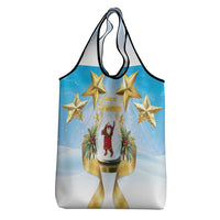 Fiji Christmas Grocery Bag Snow Globe With Fijian Santa LT05