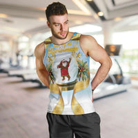 Fiji Christmas Men Tank Top Snow Globe With Fijian Santa LT05