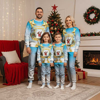 Fiji Christmas Pajama Set Snow Globe With Fijian Santa - Polynesian Pride