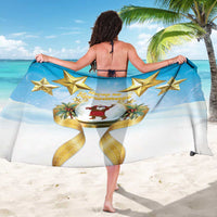 Fiji Christmas Sarong Snow Globe With Fijian Santa LT05