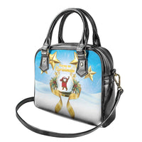 Fiji Christmas Shoulder Handbag Snow Globe With Fijian Santa LT05