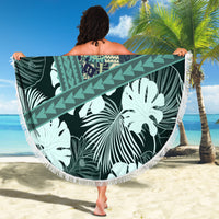 Hawaii Plant Kalo Beach Blanket Hawaiian Tapa Pattern LT05 - Polynesian Pride