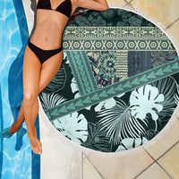 Hawaii Plant Kalo Beach Blanket Hawaiian Tapa Pattern LT05 - Polynesian Pride