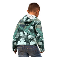 Hawaii Plant Kalo Kid Hoodie Hawaiian Tapa Pattern LT05 - Polynesian Pride