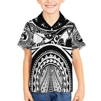 Polynesia Maui Tattoo Inspired Hawaiian Shirt Black Version