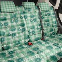Green Palaka Hawaii Back Car Seat Cover Hawaiian Lehua Blossoms