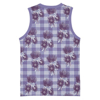 Purple Palaka Hawaii Basketball Jersey Hawaiian Lehua Blossoms