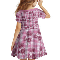 Pink Palaka Hawaii Family Matching Mermaid Dress and Hawaiian Shirt Hawaiian Lehua Blossoms LT05 - Polynesian Pride