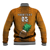 Custom Hawaii Honolulu Football Bowl Baseball Jacket Simple Style LT05 - Polynesian Pride