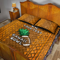 Custom Hawaii Honolulu Football Bowl Quilt Bed Set Simple Style LT05 - Polynesian Pride