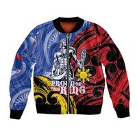 Philippines Lapu-Lapu Sleeve Zip Bomber Jacket Proud Of My King