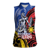 Philippines Lapu-Lapu Women Sleeveless Polo Shirt Proud Of My King