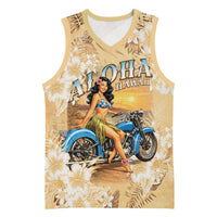 Aloha Hawaii Biker Basketball Jersey Ride To Paradise