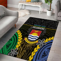 South Sea Islanders And Gilbert Islands Area Rug Kanakas Polynesian Pattern