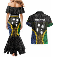 Personalised South Sea Islanders And Gilbert Islands Couples Matching Mermaid Dress and Hawaiian Shirt Kanakas Polynesian Pattern LT05 - Polynesian Pride