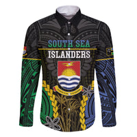 Personalised South Sea Islanders And Gilbert Islands Family Matching Mermaid Dress and Hawaiian Shirt Kanakas Polynesian Pattern