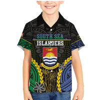Personalised South Sea Islanders And Gilbert Islands Family Matching Mermaid Dress and Hawaiian Shirt Kanakas Polynesian Pattern