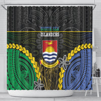 South Sea Islanders And Gilbert Islands Shower Curtain Kanakas Polynesian Pattern