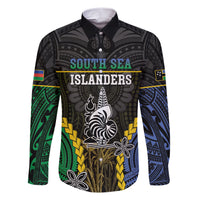 Personalised South Sea Islanders And New Caledonia Family Matching Short Sleeve Bodycon Dress and Hawaiian Shirt Kanakas Polynesian Pattern