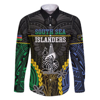 Personalised South Sea Islanders And New Caledonia Family Matching Summer Maxi Dress and Hawaiian Shirt Kanakas Polynesian Pattern