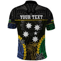 Personalised South Sea Islanders And New Caledonia Polo Shirt Kanakas Polynesian Pattern
