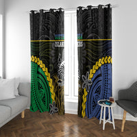 South Sea Islanders And New Caledonia Window Curtain Kanakas Polynesian Pattern