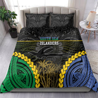 South Sea Islanders And New Ireland Bedding Set Kanakas Polynesian Pattern