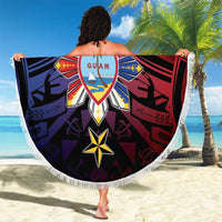 Philippines Guam Beach Blanket Filipino Sun With Guaman Seal