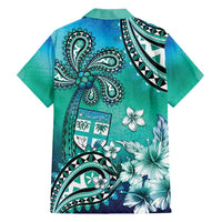 Fiji Born Indian Hawaiian Shirt Palm Paisley With Tapa Pattern