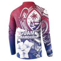 Guam Gadao Button Sweatshirt Hafa Adai Micronesian Tribal Pattern