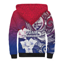 Guam Gadao Sherpa Hoodie Hafa Adai Micronesian Tribal Pattern