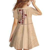 Tonga Language Week Family Matching Summer Maxi Dress and Hawaiian Shirt Hibiscus Tongan Ngatu Pattern