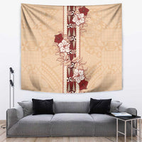 Tonga Language Week Tapestry Hibiscus Tongan Ngatu Pattern