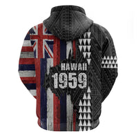 Hawaii 1959 Statehood Day Zip Hoodie Classic Style