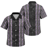 Hawaii Queen Liliuokalani Family Matching Long Sleeve Bodycon Dress and Hawaiian Shirt Hawaiian Lei Pua Kalaunu LT05 Son's Shirt Black - Polynesian Pride