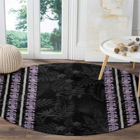 Hawaii Queen Liliuokalani Round Carpet Hawaiian Lei Pua Kalaunu LT05 - Polynesian Pride