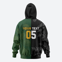 Custom South Africa And New Zealand Hoodie Springboks And Kiwis Rugby Rivalry