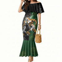 Custom South Africa And New Zealand Mermaid Dress Springboks And Kiwis Rugby Rivalry