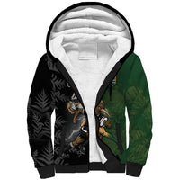 Custom South Africa And New Zealand Sherpa Hoodie Springboks And Kiwis Rugby Rivalry