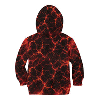 Lava Monster Costume Kid Hoodie Fiery Lava Spiral