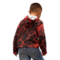 Lava Monster Costume Kid Hoodie Fiery Lava Spiral