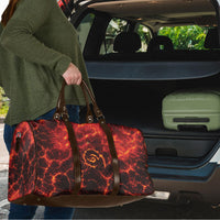 Lava Monster Costume Travel Bag Fiery Lava Spiral